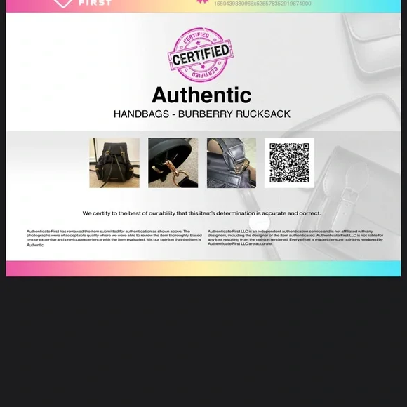 Burberry Small Rucksack Backpack - Picture 5 of 6